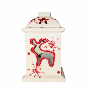 Tii Collections Ceramic Christmas tea light Lanter